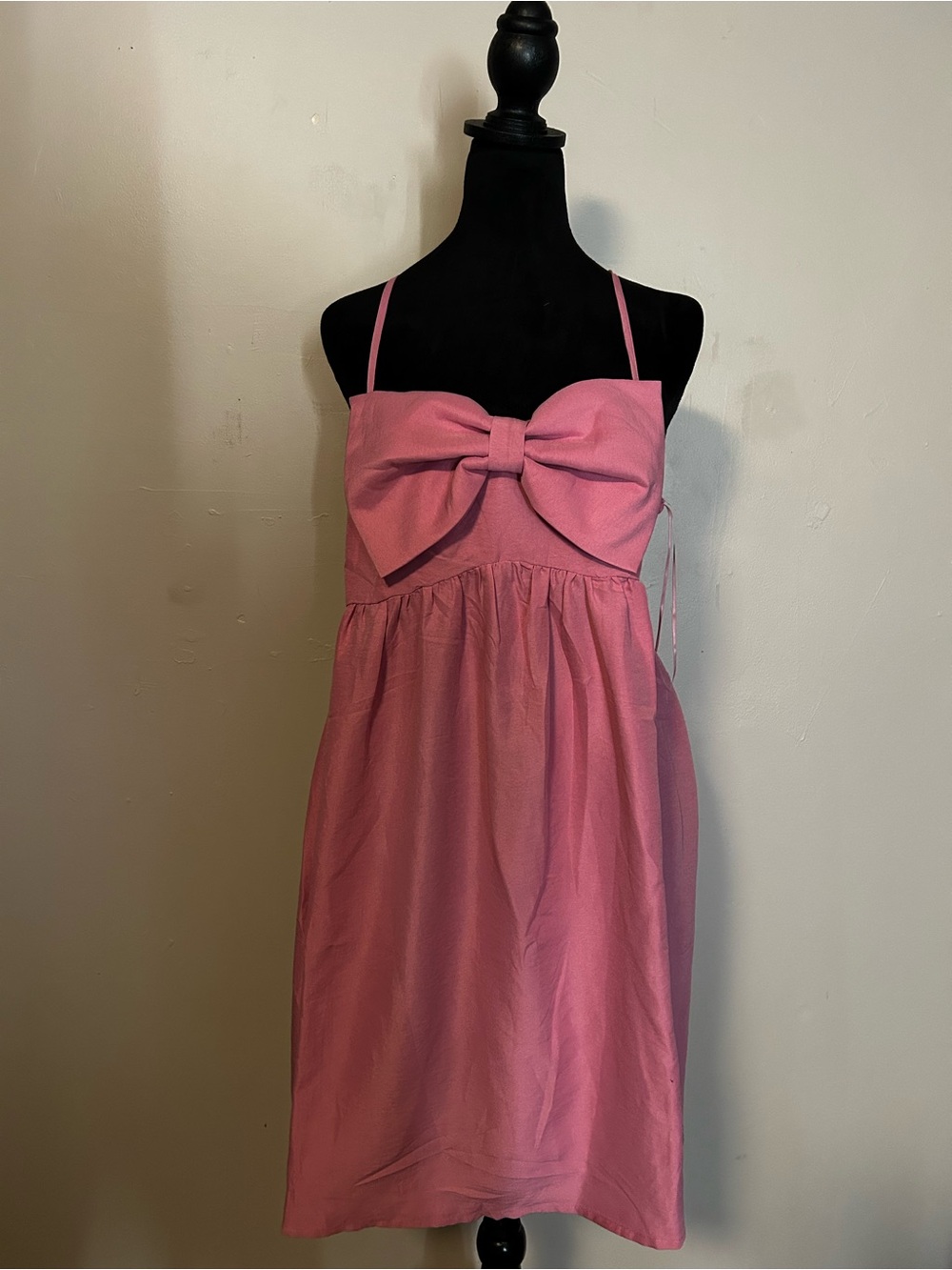 First Love Dusty Rose Smocked Spaghetti Strap Dress